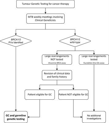 Management of BRCA Tumour Testing in an Integrated Molecular Tumour Board Multidisciplinary Model